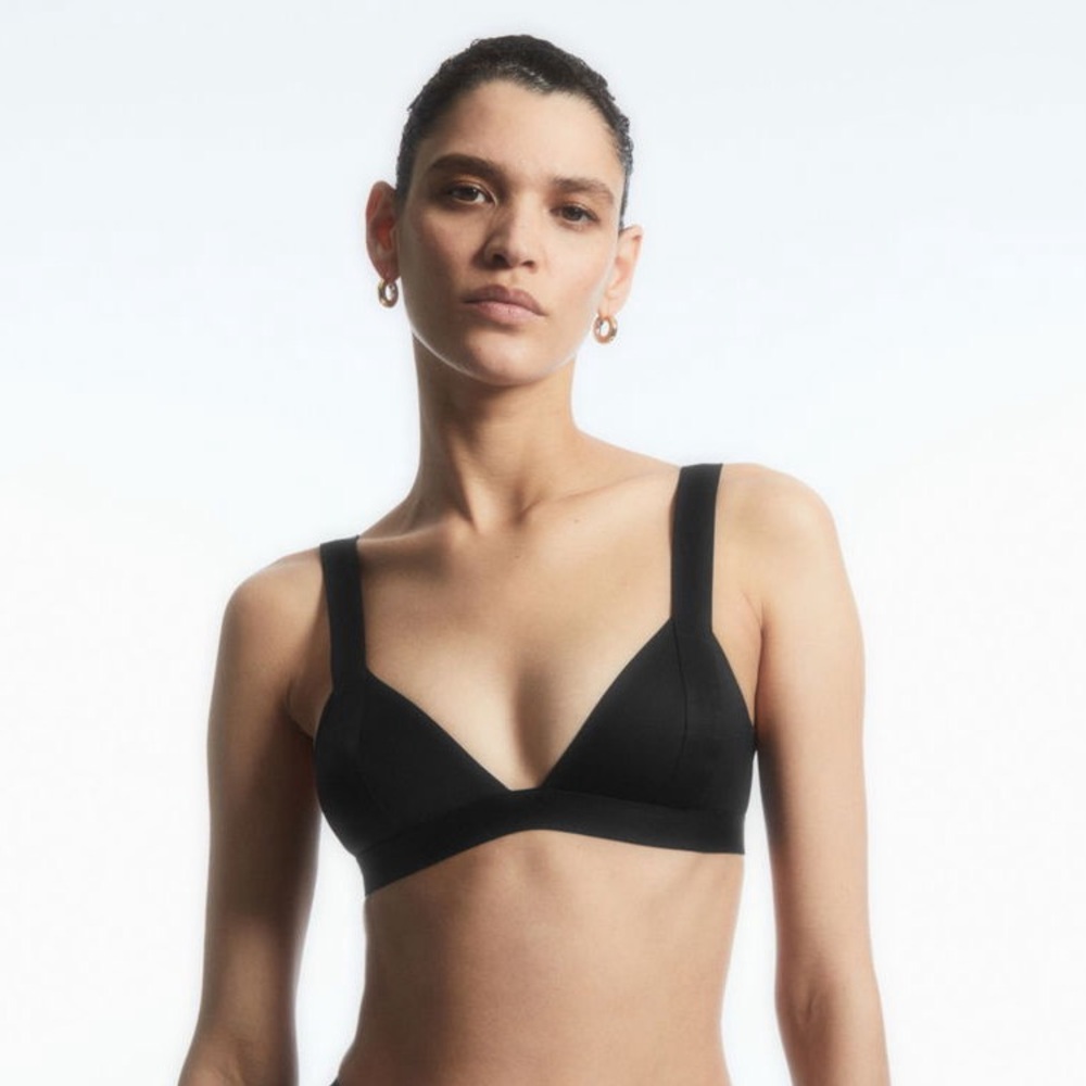 COS Black Triangle Bikini Top